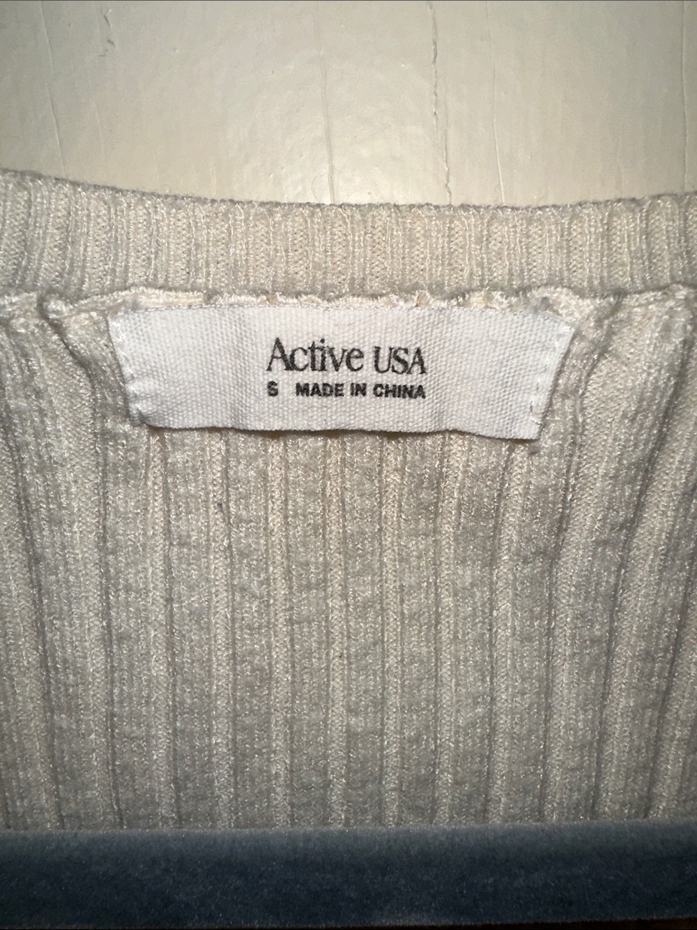Cropped Cream Ribbed Knit Tank - Picture 2 of 4